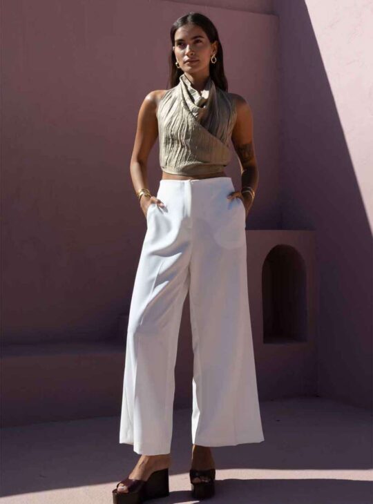 NEMA RESORT WEAR Παντελόνι DASH ECRU