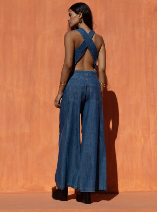 NEMA RESORTWEAR Τζίν Παντελόνι Wide