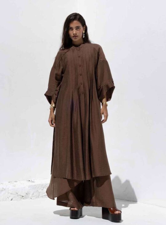 SHIRTDRESS NEMA||ΓΥΝΑΙΚΕΙΟ ΠΟΥΚΑΜΙΣΟΦΟΡΕΜΑ ΣΟΚΟΛΑΤΙ NEMA