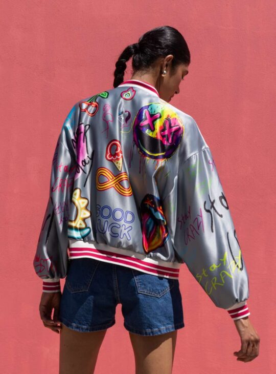 NEVER ON SUNDAY ΖΑΚΕΤΑ SATIN BOMBER||ΓΥΝΑΙΚΕΙΑ ΡΟΥΧΑ NEVER ON SUNDAY