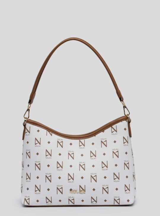 NOLAH Τσάντα Ώμου BETTINA WHITE BROWN