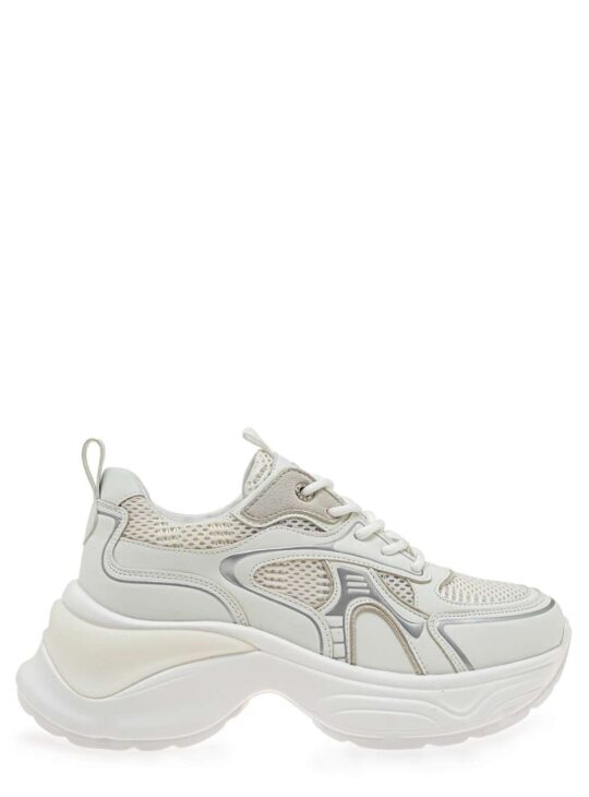 CHUNKY SNEAKERS SEVEN ΑΣΠΡΑ ΑΘΛΗΤΙΚΑ ΠΑΠΟΥΤΣΙΑ ΓΥΝΑΙΚΕΙΑ