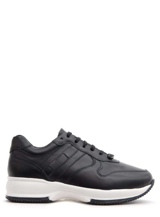 ΔΕΡΜΑΤΙΝΑ ΜΑΥΡΑ ΑΘΛΗΤΙΚΑ ΠΑΟΥΤΣΙΑ ΓΥΝΑΙΚΕΙΑ ||TOUTOUNIS SHOES||ΜΑΥΡΑ SNEAKERS