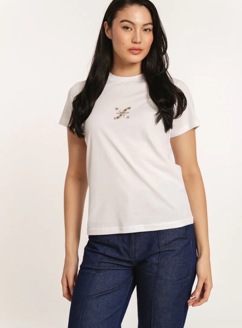 EDWARD Γυναικεία Μπλούζα MAZE D WHITE