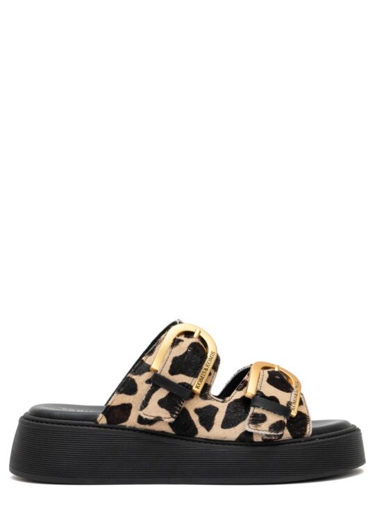 Γυναικεία flatform σανδάλια κατασκευασμένα από δέρμα υψηλής ποιότητας εσωτερικά και εξωτερικά,με άνετο μαλακό πάτο KOMIS &KOMIS.