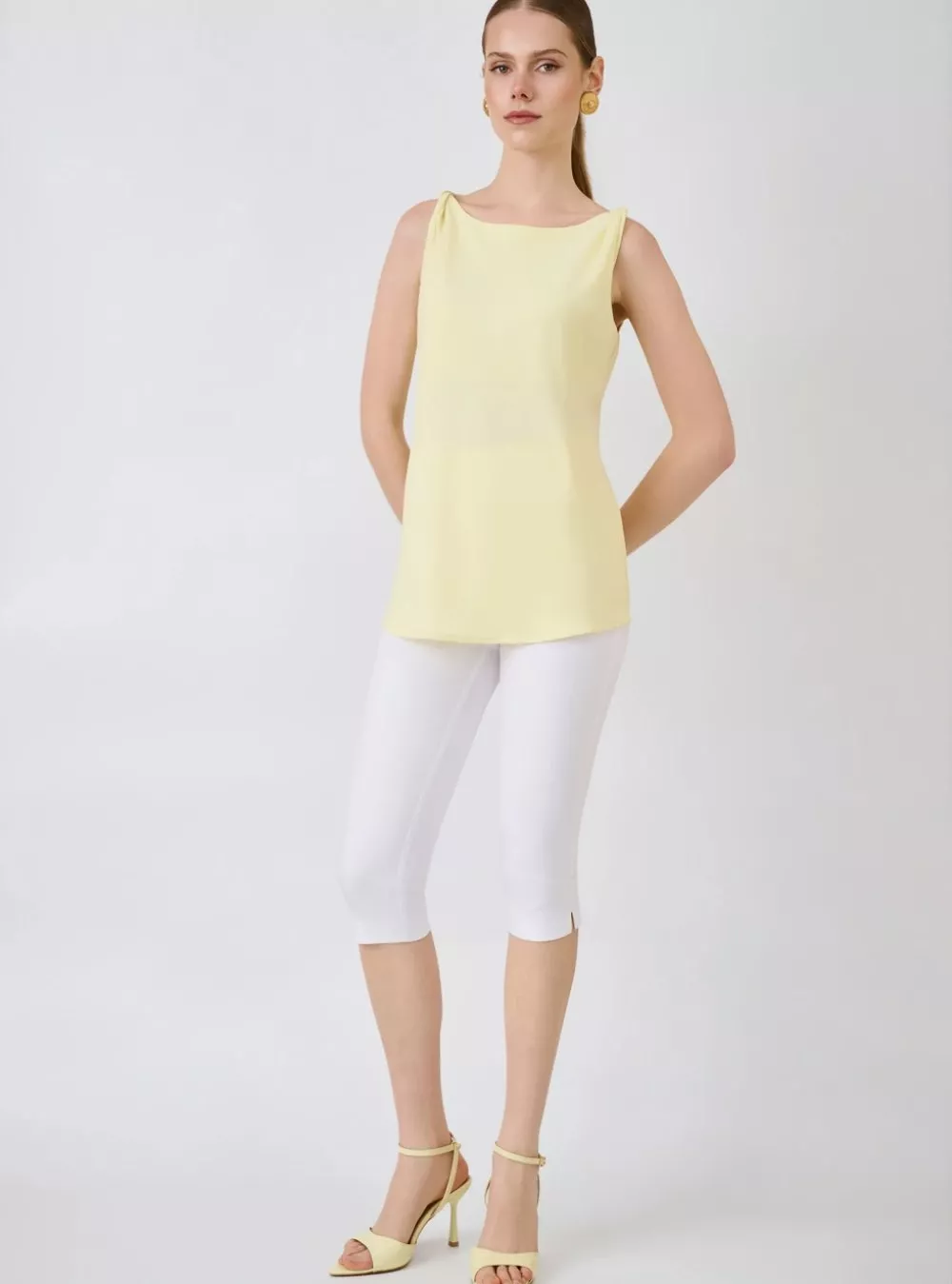 DESIREE Ελαστικό Παντελόνι WHITE